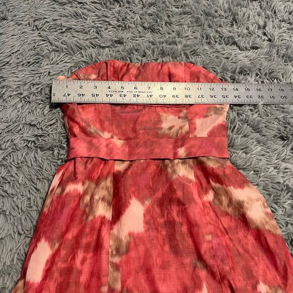 BCBG Max Azria Sheath Fit And Flare Pink Mini Dress Formal Size 0 - Picture 4 of 8